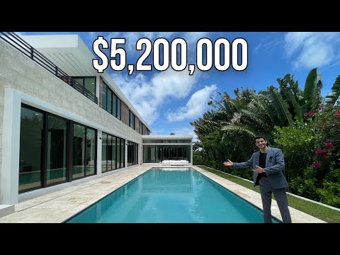 Inside a $5,200,000 BRAND NEW Miami Beach Estate with MASSIVE Pool