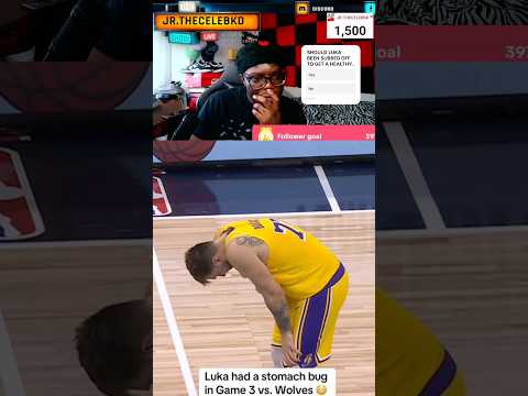 LUKA DONCIC GET SICK PLAYING AGAINST THE TIMBER WOLVES IN THE PLAYOFFS #trending #lukadoncic #lakers