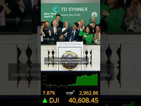 Markets surge at closing bell after Trump tariff pause