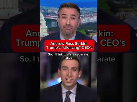 Andrew Ross Sorkin: Trump&#039;s &#039;silencing&#039; CEO&#039;s