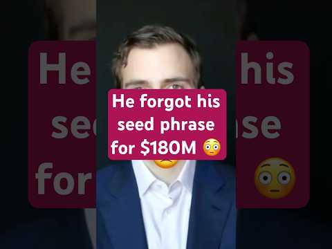 Guy forgets password to $180 million Bitcoin wallet 😮 #bitcoin #crypto #shorts